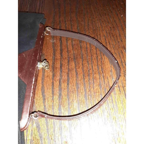 Vintage Melbourne Bags Black Velvet Frame Purse Bag Handbag - Picture 7 of 10